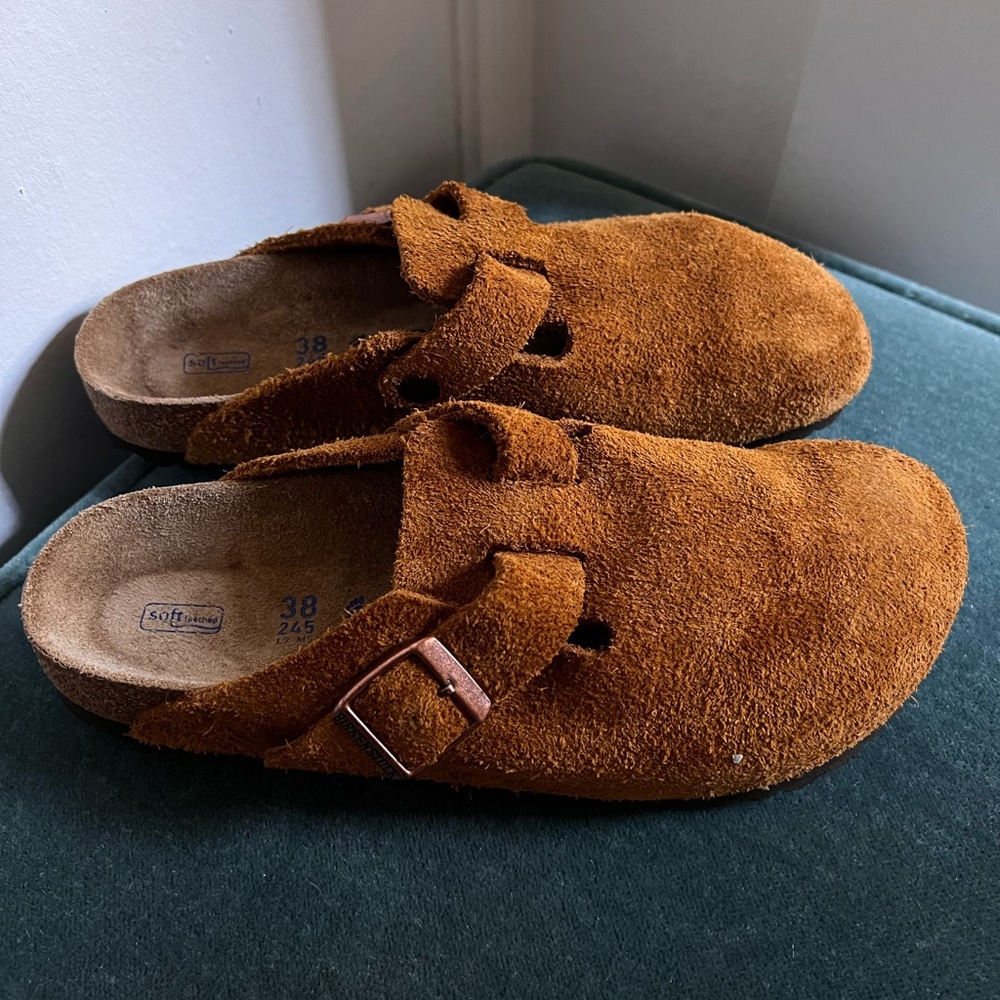 Birkenstock Brown Mules with Cork Footbed